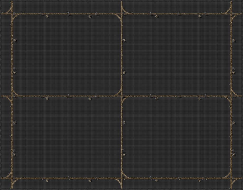 Directed Train Grid - 4x3 One Way Rail - FactorioBin